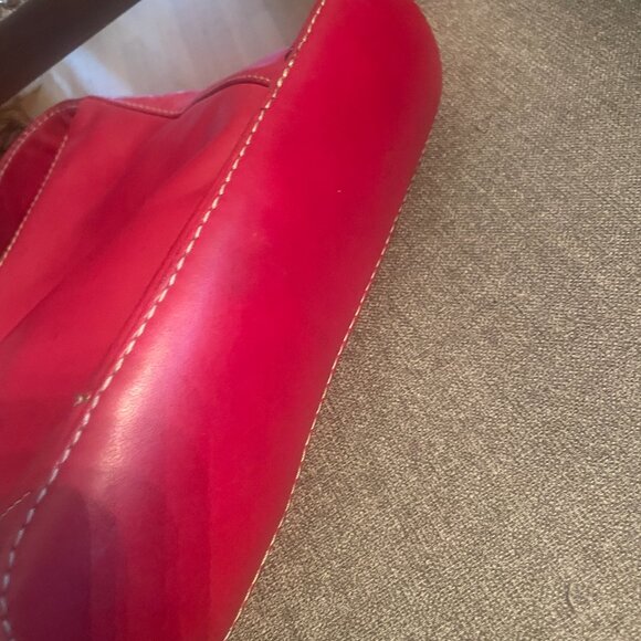 Fossil Red Leather Purse Bag #75082 - Picture 7 of 12